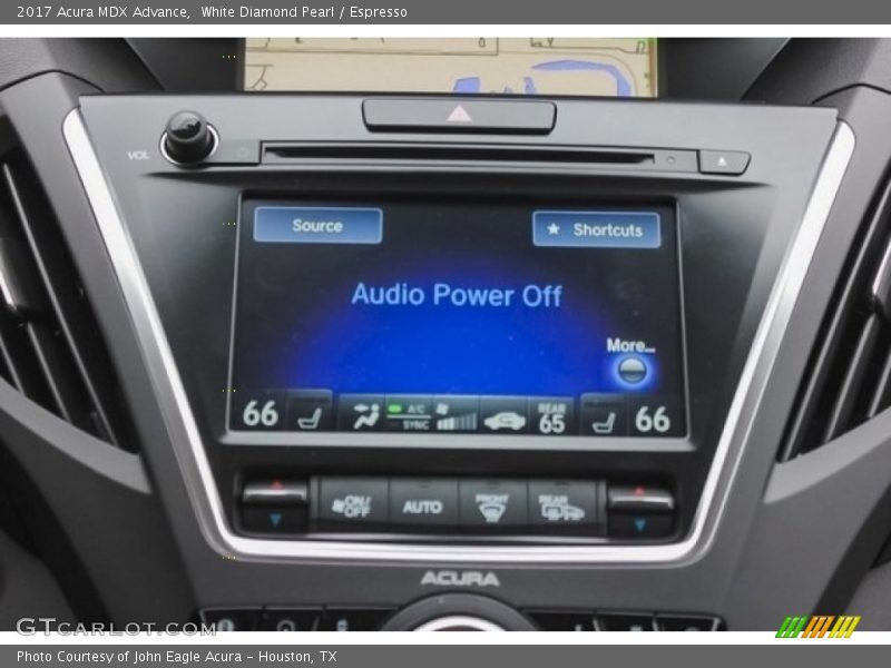 White Diamond Pearl / Espresso 2017 Acura MDX Advance
