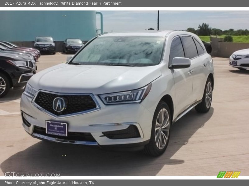 White Diamond Pearl / Parchment 2017 Acura MDX Technology