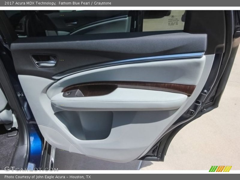 Fathom Blue Pearl / Graystone 2017 Acura MDX Technology