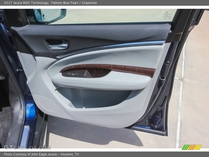 Fathom Blue Pearl / Graystone 2017 Acura MDX Technology