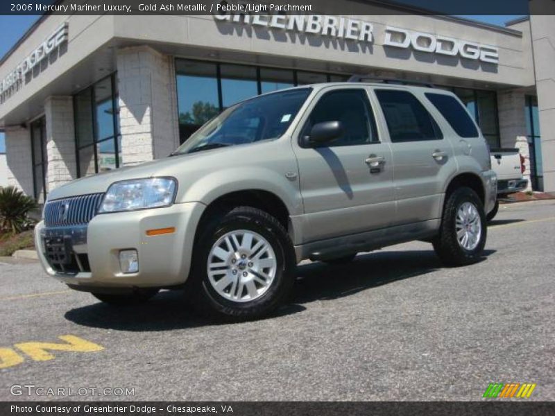 Gold Ash Metallic / Pebble/Light Parchment 2006 Mercury Mariner Luxury