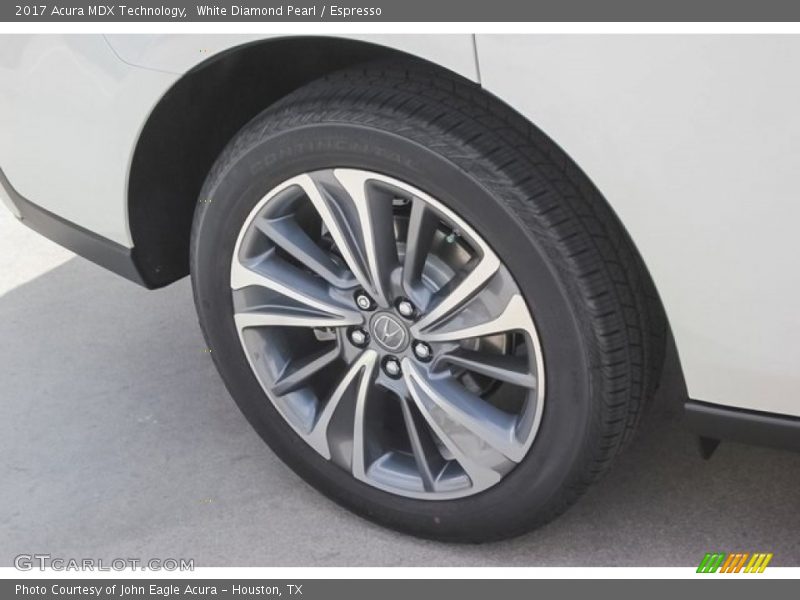 White Diamond Pearl / Espresso 2017 Acura MDX Technology