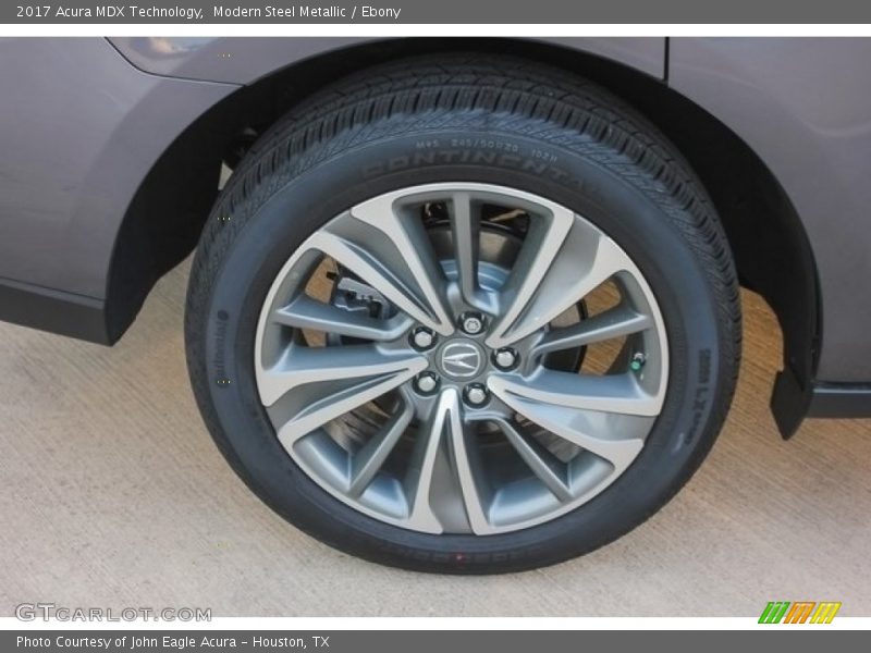 Modern Steel Metallic / Ebony 2017 Acura MDX Technology