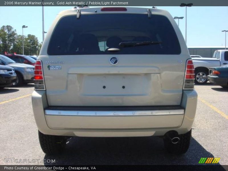 Gold Ash Metallic / Pebble/Light Parchment 2006 Mercury Mariner Luxury