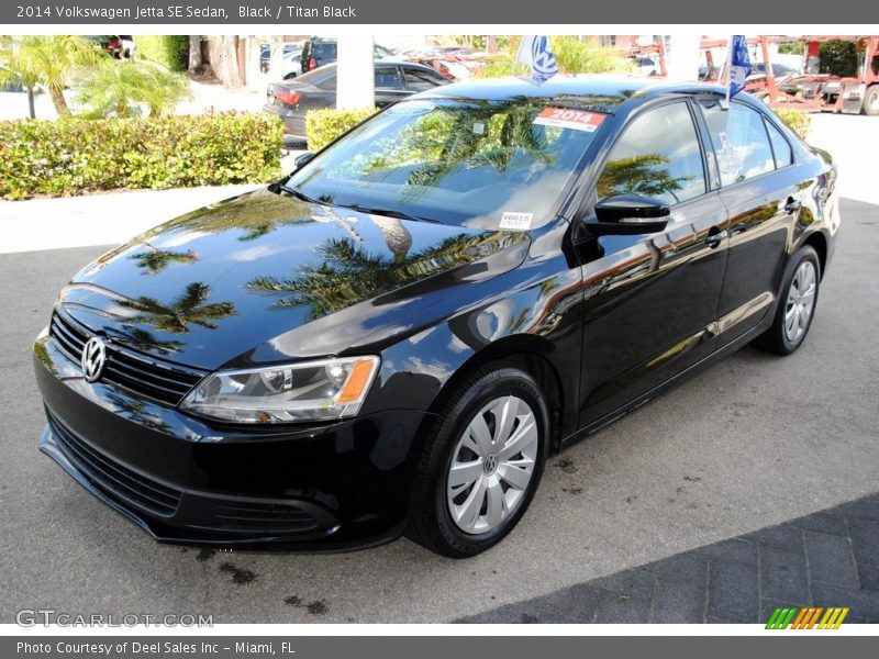 Black / Titan Black 2014 Volkswagen Jetta SE Sedan