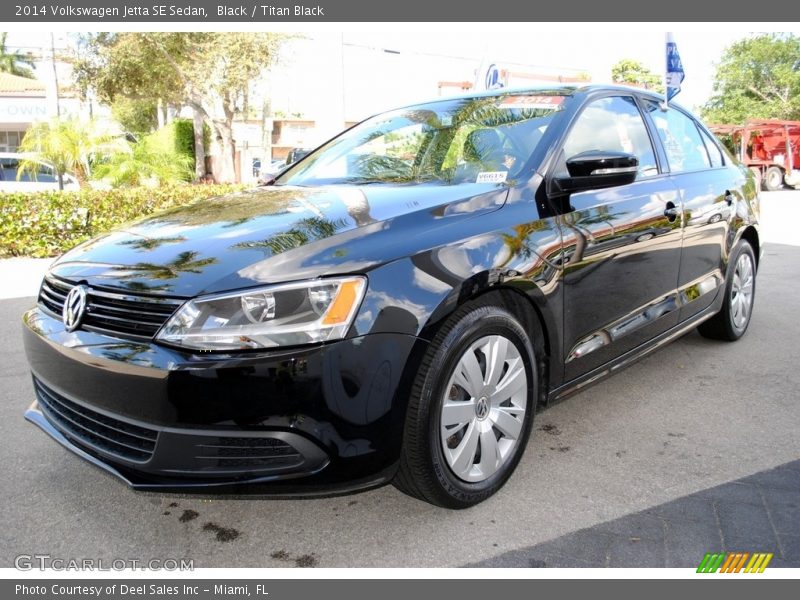 Black / Titan Black 2014 Volkswagen Jetta SE Sedan