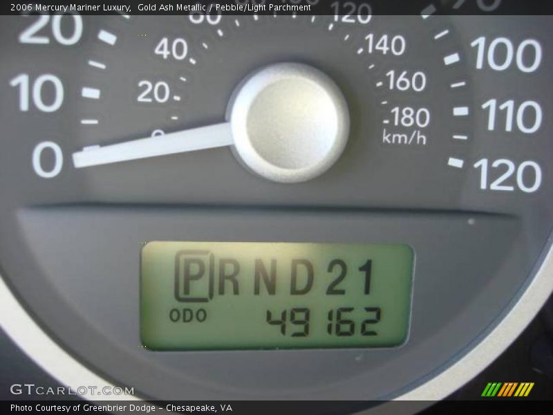 Gold Ash Metallic / Pebble/Light Parchment 2006 Mercury Mariner Luxury