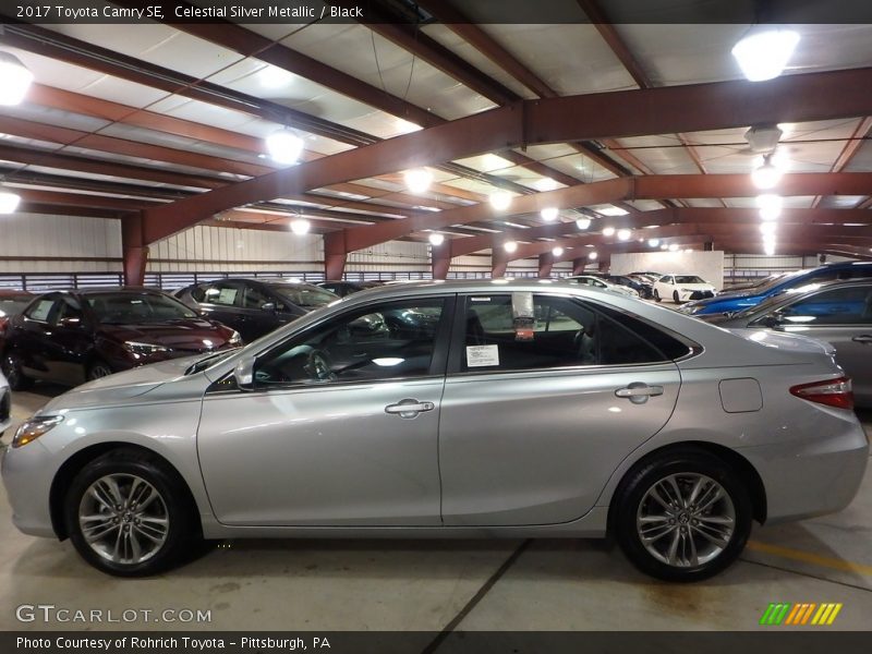 Celestial Silver Metallic / Black 2017 Toyota Camry SE