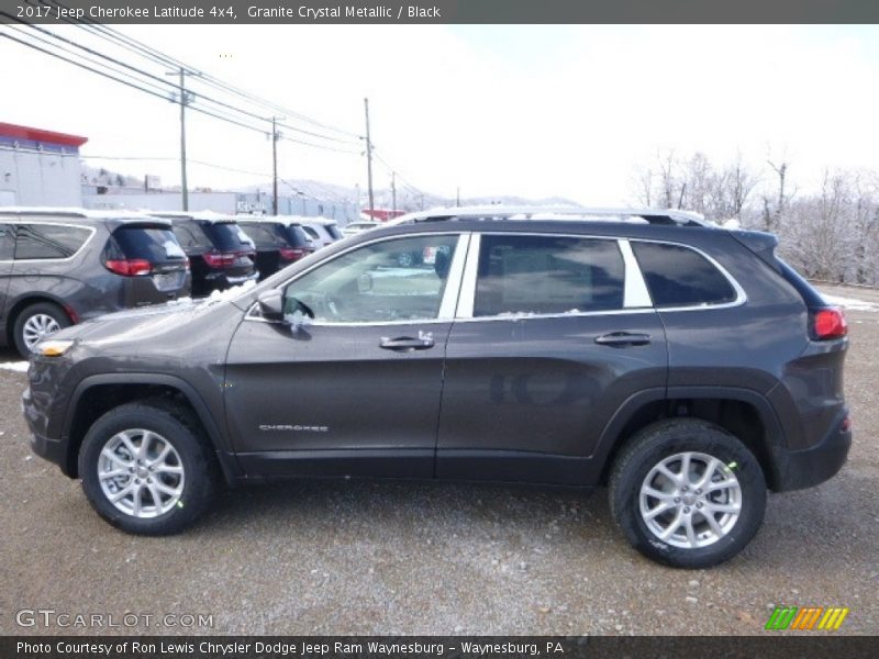 Granite Crystal Metallic / Black 2017 Jeep Cherokee Latitude 4x4