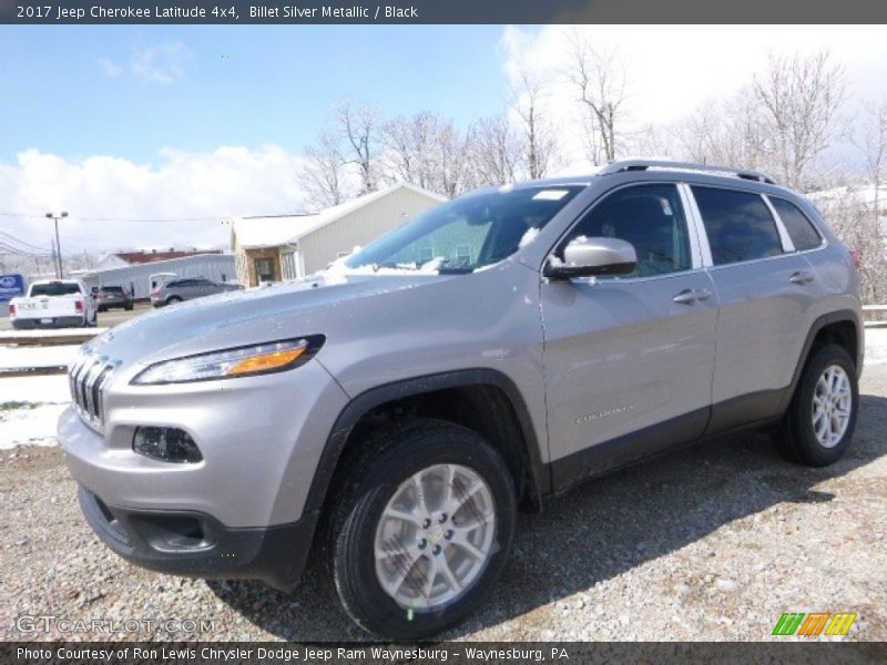 Billet Silver Metallic / Black 2017 Jeep Cherokee Latitude 4x4