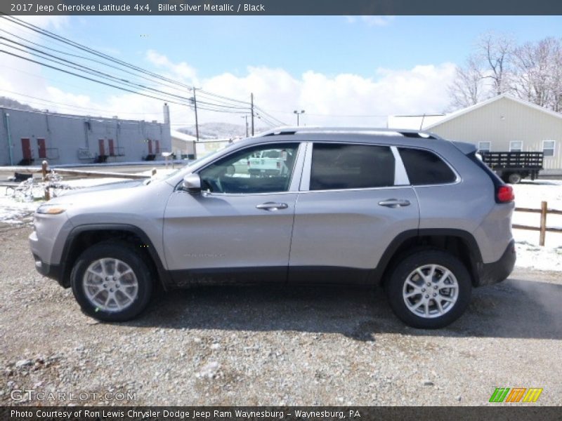 Billet Silver Metallic / Black 2017 Jeep Cherokee Latitude 4x4