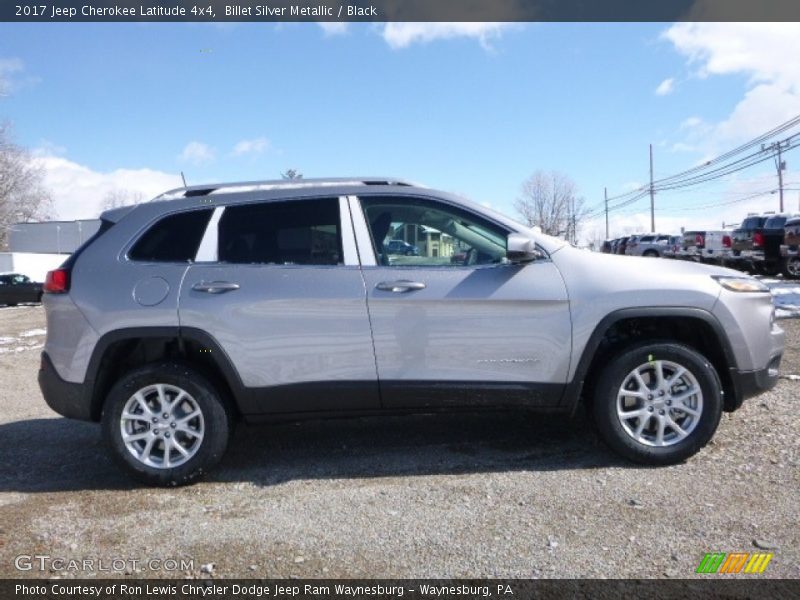 Billet Silver Metallic / Black 2017 Jeep Cherokee Latitude 4x4