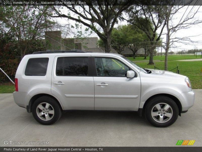 Alabaster Silver Metallic / Black 2011 Honda Pilot EX-L