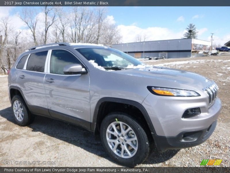 Billet Silver Metallic / Black 2017 Jeep Cherokee Latitude 4x4