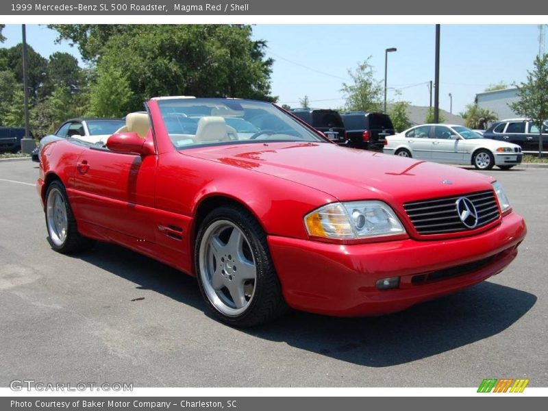 Magma Red / Shell 1999 Mercedes-Benz SL 500 Roadster