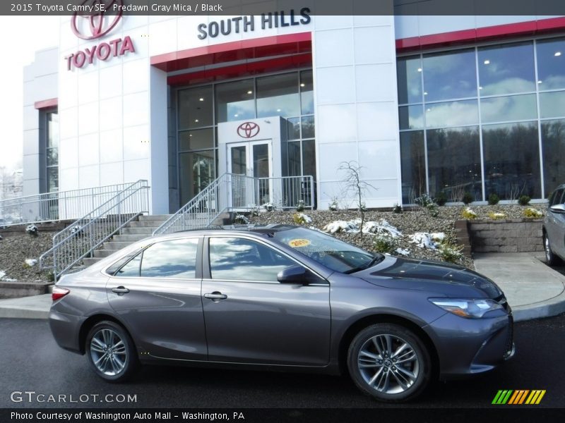 Predawn Gray Mica / Black 2015 Toyota Camry SE