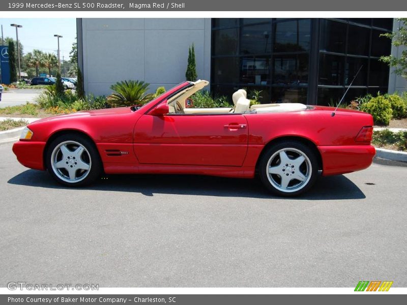 Magma Red / Shell 1999 Mercedes-Benz SL 500 Roadster