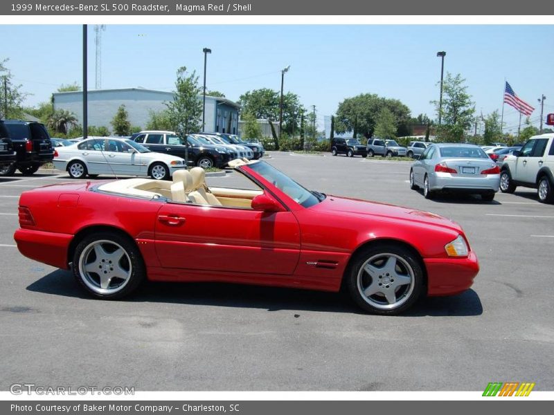 Magma Red / Shell 1999 Mercedes-Benz SL 500 Roadster