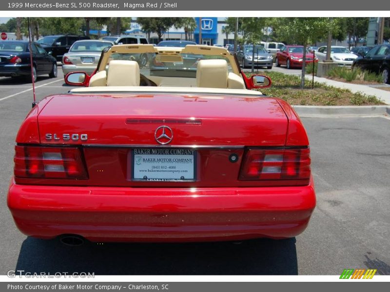 Magma Red / Shell 1999 Mercedes-Benz SL 500 Roadster