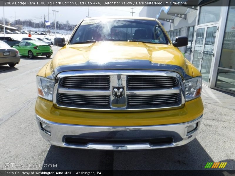 Detonator Yellow / Dark Slate/Medium Graystone 2009 Dodge Ram 1500 Big Horn Edition Quad Cab 4x4
