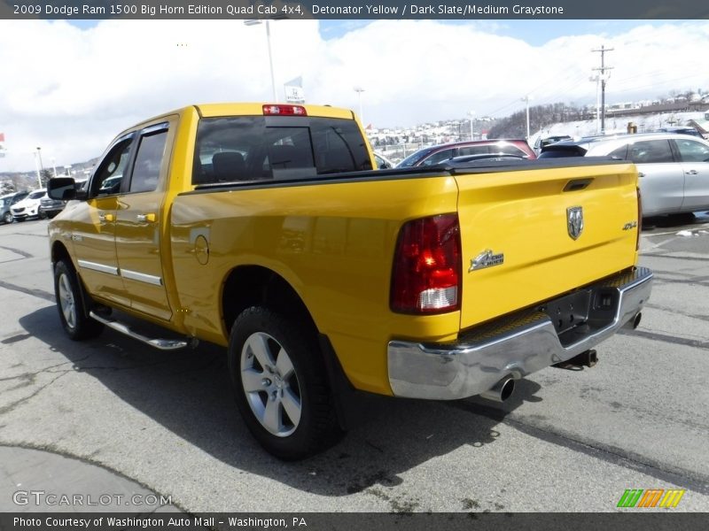 Detonator Yellow / Dark Slate/Medium Graystone 2009 Dodge Ram 1500 Big Horn Edition Quad Cab 4x4
