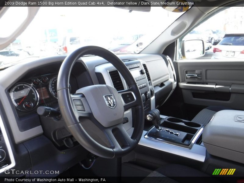 Detonator Yellow / Dark Slate/Medium Graystone 2009 Dodge Ram 1500 Big Horn Edition Quad Cab 4x4