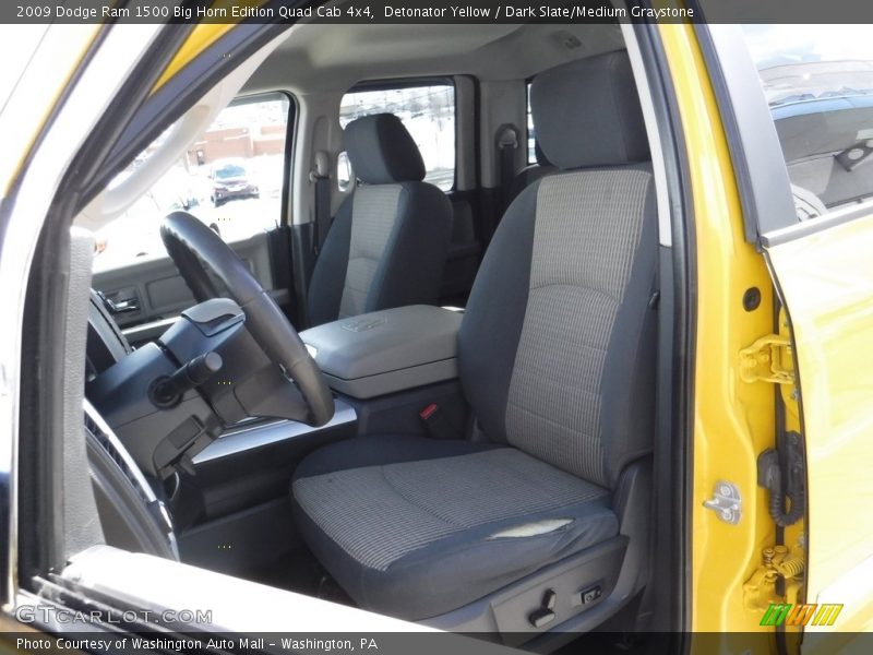 Detonator Yellow / Dark Slate/Medium Graystone 2009 Dodge Ram 1500 Big Horn Edition Quad Cab 4x4