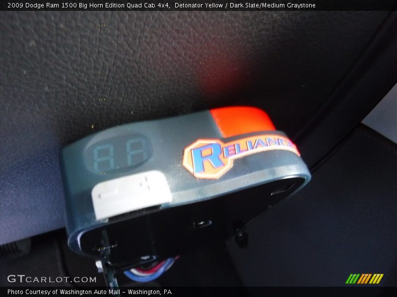 Detonator Yellow / Dark Slate/Medium Graystone 2009 Dodge Ram 1500 Big Horn Edition Quad Cab 4x4