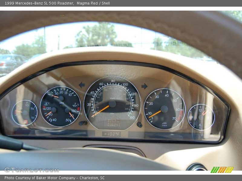 Magma Red / Shell 1999 Mercedes-Benz SL 500 Roadster