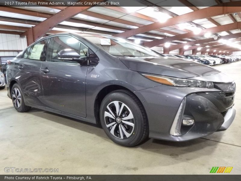 Magnetic Gray Metallic / Black 2017 Toyota Prius Prime Advance