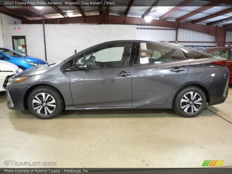 Magnetic Gray Metallic / Black 2017 Toyota Prius Prime Advance