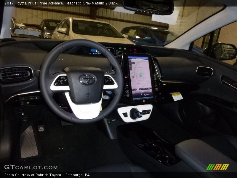 Magnetic Gray Metallic / Black 2017 Toyota Prius Prime Advance