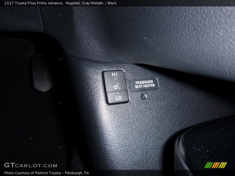 Magnetic Gray Metallic / Black 2017 Toyota Prius Prime Advance