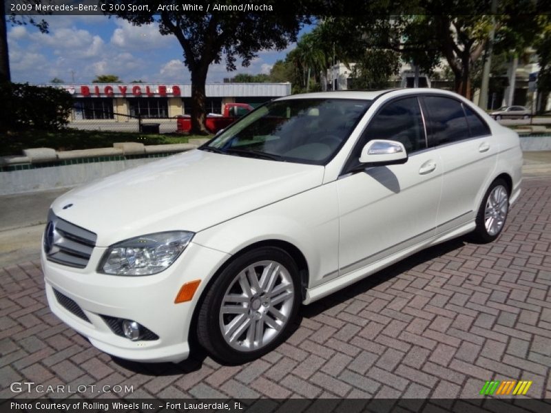 Arctic White / Almond/Mocha 2009 Mercedes-Benz C 300 Sport