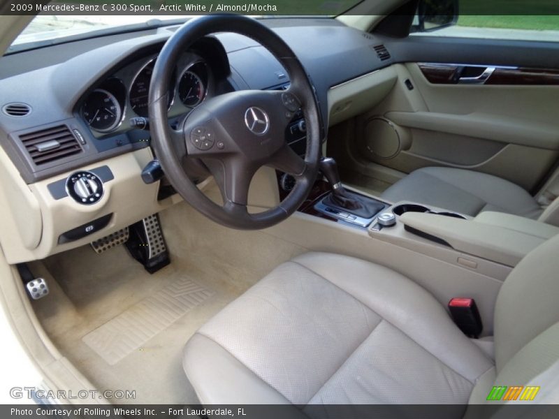 Arctic White / Almond/Mocha 2009 Mercedes-Benz C 300 Sport