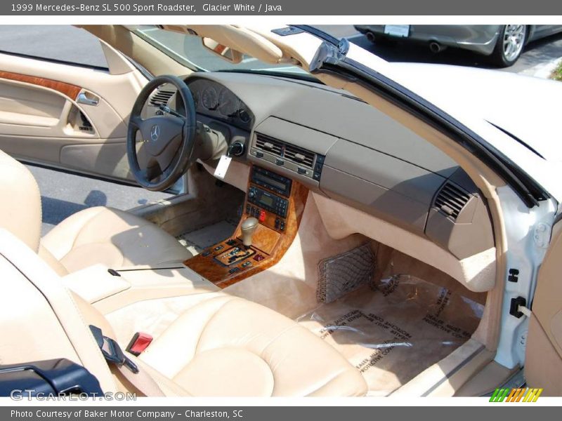 Glacier White / Java 1999 Mercedes-Benz SL 500 Sport Roadster