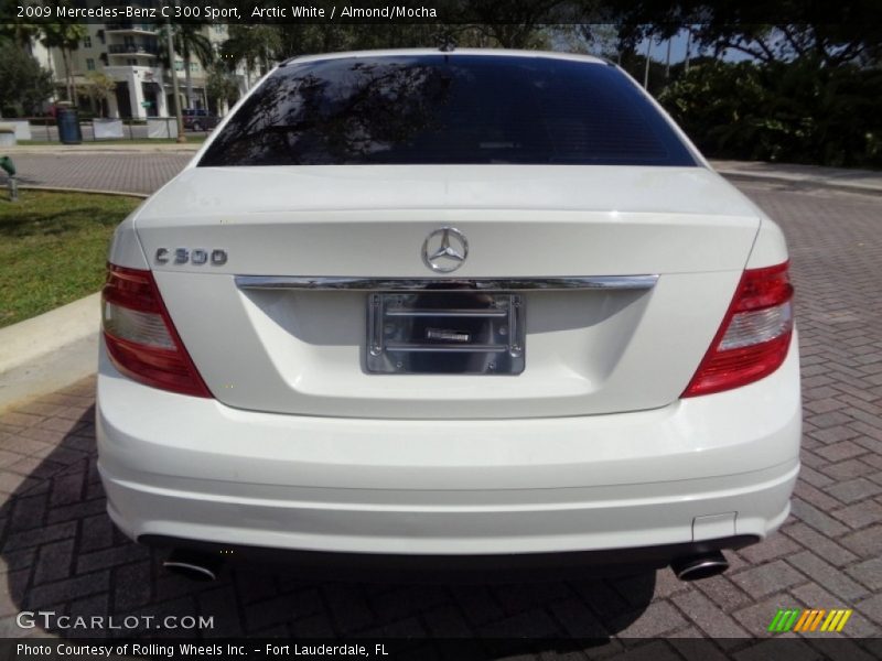 Arctic White / Almond/Mocha 2009 Mercedes-Benz C 300 Sport