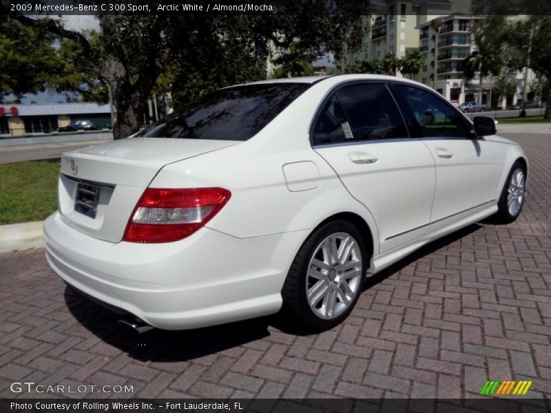 Arctic White / Almond/Mocha 2009 Mercedes-Benz C 300 Sport