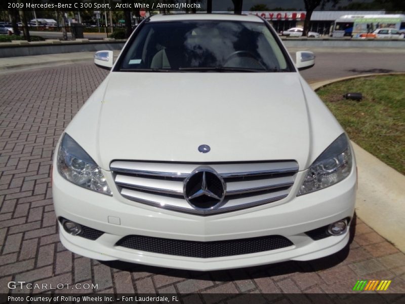 Arctic White / Almond/Mocha 2009 Mercedes-Benz C 300 Sport