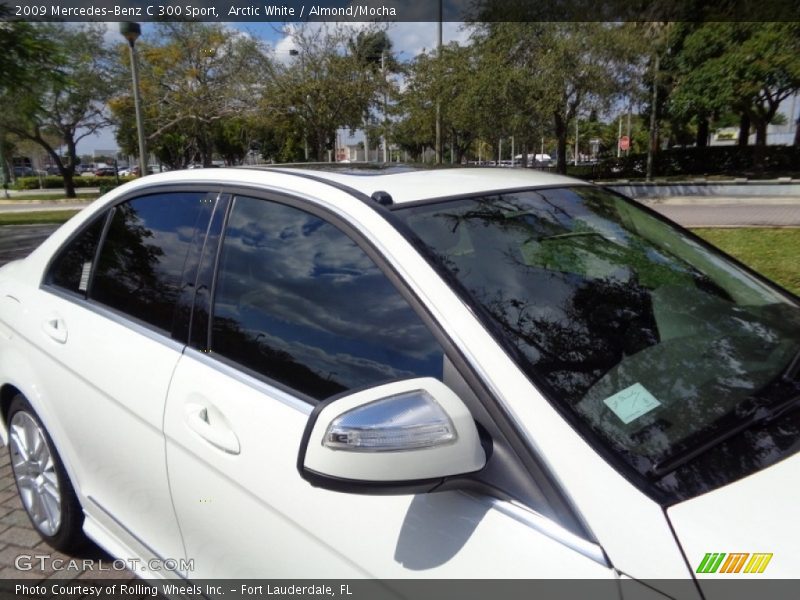 Arctic White / Almond/Mocha 2009 Mercedes-Benz C 300 Sport