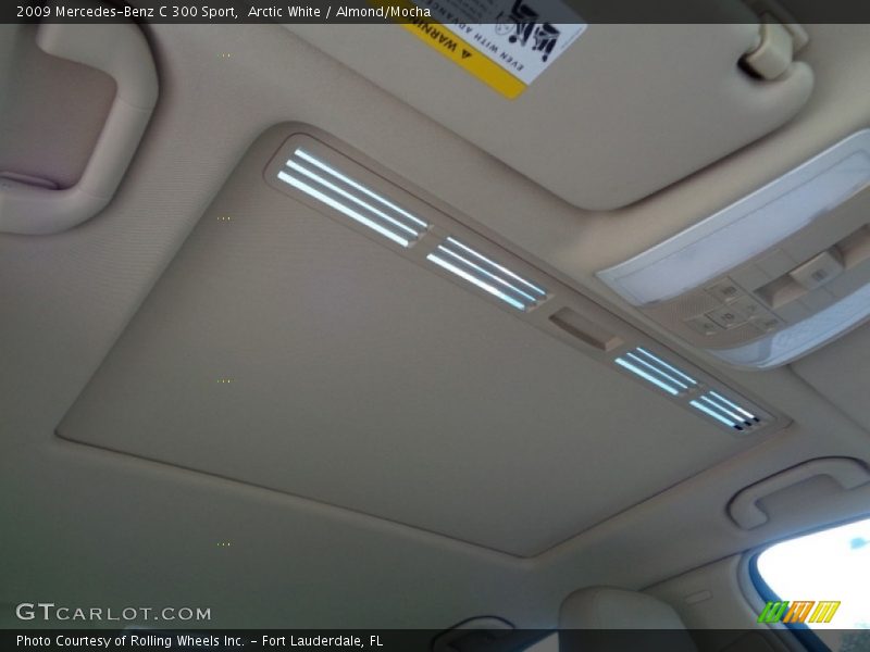 Arctic White / Almond/Mocha 2009 Mercedes-Benz C 300 Sport