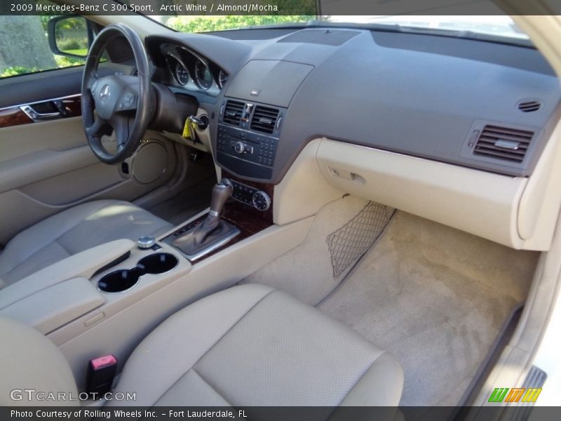 Arctic White / Almond/Mocha 2009 Mercedes-Benz C 300 Sport