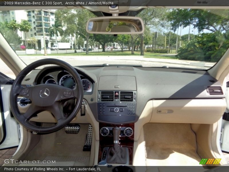 Arctic White / Almond/Mocha 2009 Mercedes-Benz C 300 Sport