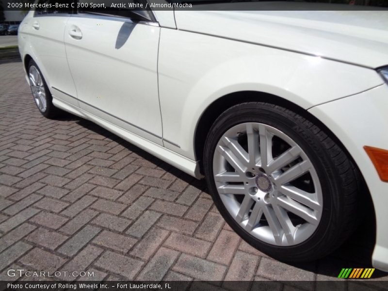 Arctic White / Almond/Mocha 2009 Mercedes-Benz C 300 Sport