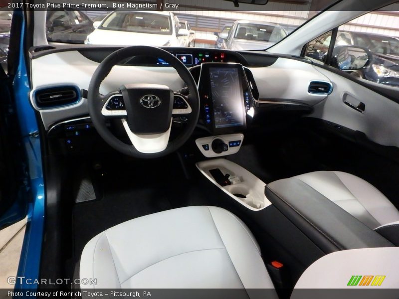  2017 Prius Prime Premium Gray Interior