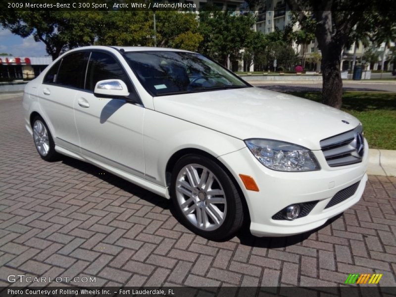 Arctic White / Almond/Mocha 2009 Mercedes-Benz C 300 Sport
