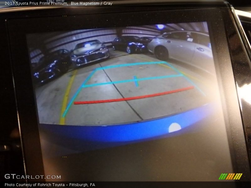 Blue Magnetism / Gray 2017 Toyota Prius Prime Premium