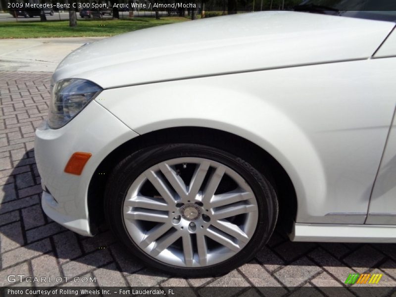 Arctic White / Almond/Mocha 2009 Mercedes-Benz C 300 Sport