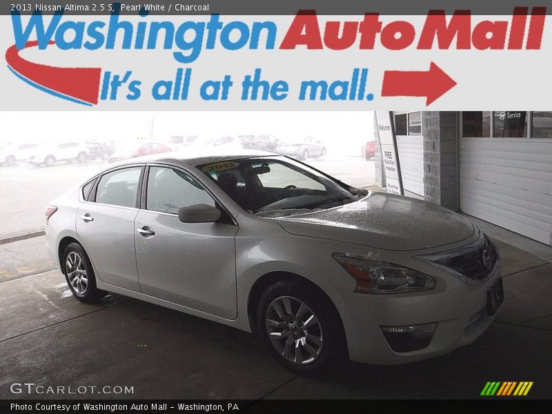 Pearl White / Charcoal 2013 Nissan Altima 2.5 S