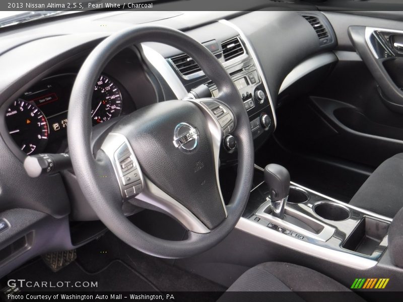 Pearl White / Charcoal 2013 Nissan Altima 2.5 S